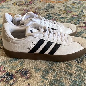 Adidas Classic White and Black Sneakers